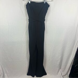 Charlotte Russe Black Wide Leg Jumpsuit